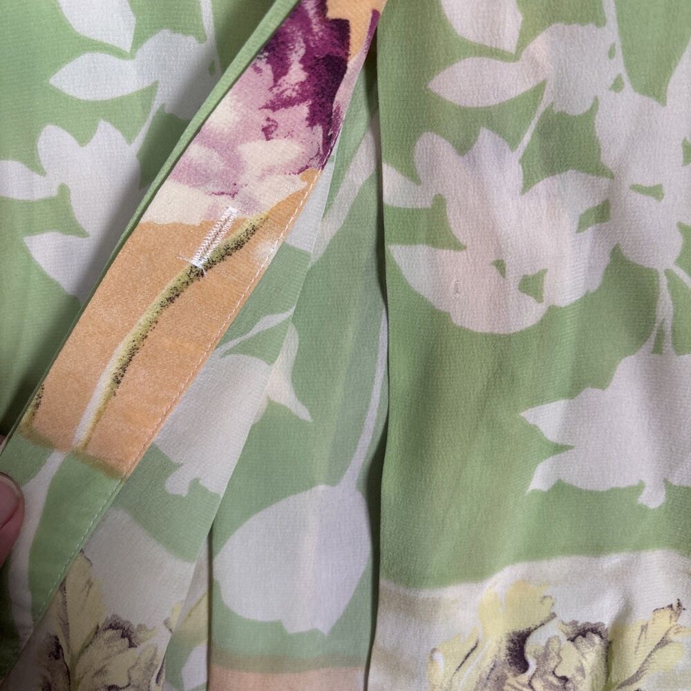 Vintage Piano Women 3x 100% Silk Blouse Retro Inspired CottageCore Whimsy Pastel - Picture 11 of 16